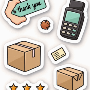 Shopping & Retail Icons - Sticker Sheet v21